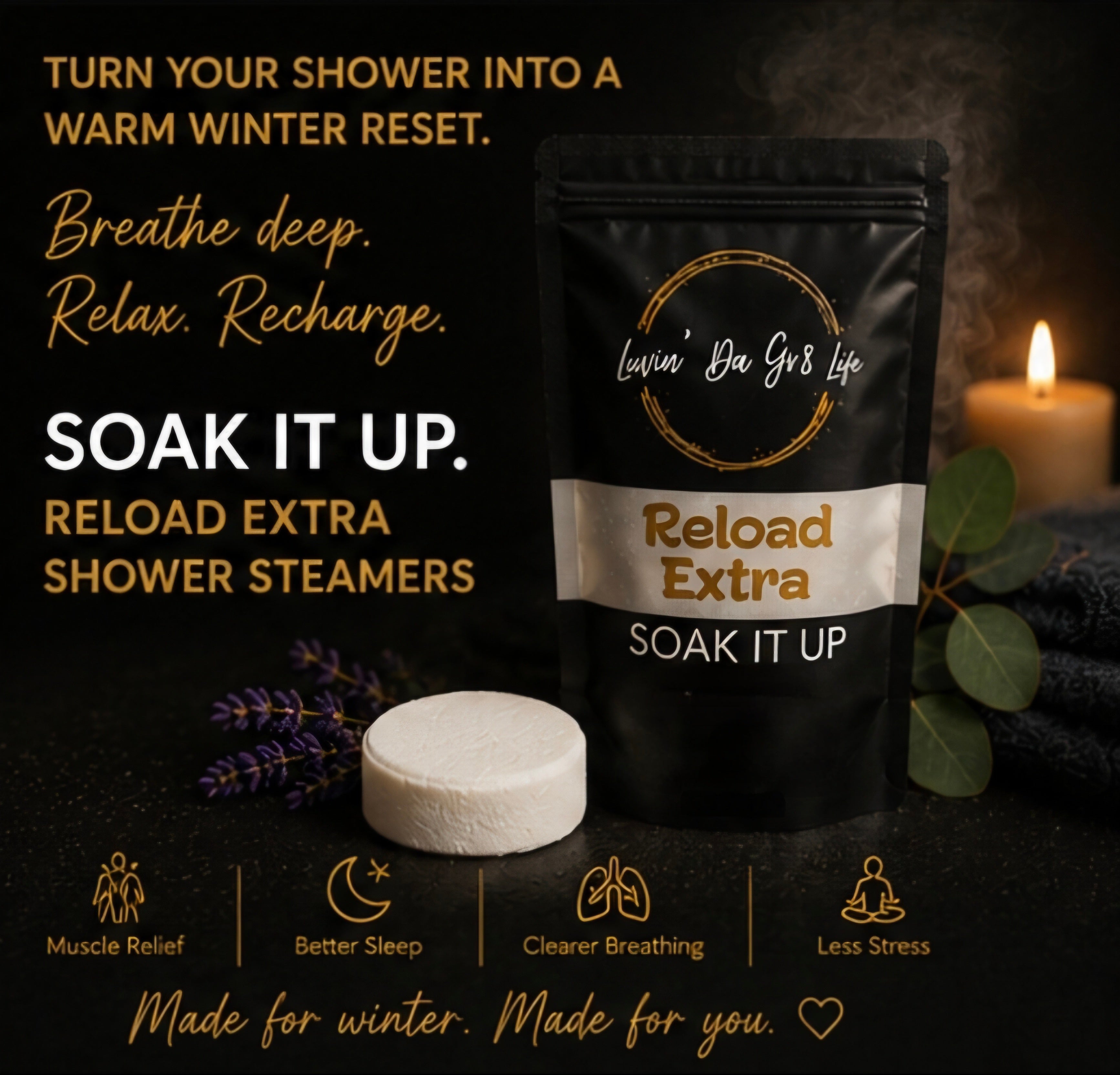 RELOAD Breathe & Recover Shower Steamers